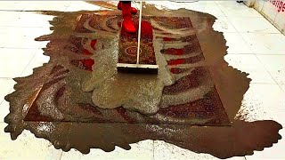 Traditional dirty carpet cleaning full of slime / ASMR rug washing