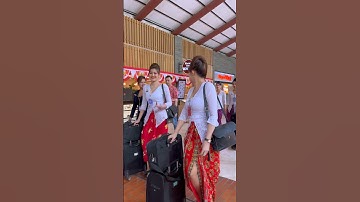 Pramugari2 Cantik Batik Air di Bandara Soekarno - Hatta Jakarta