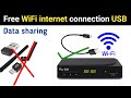Phone to tv and set top box free wifi internet usb tethering connection by using data cable