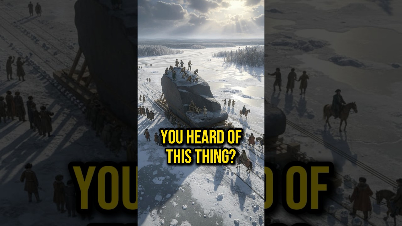 Как они переместили самый большой камень в истории без машин 