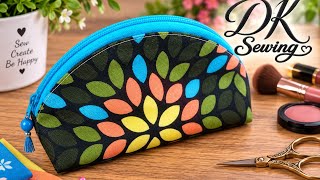 💄✨ I Turned Fabric into This Gorgeous Makeup Bag! 😍 | Easy Sewing DIY