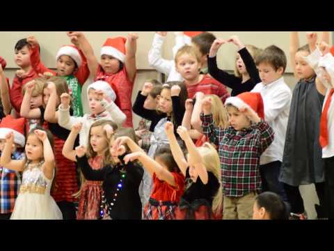 Ellie's Warroad Elementary School Kindergarten Class Christmas concert 2016 song 6