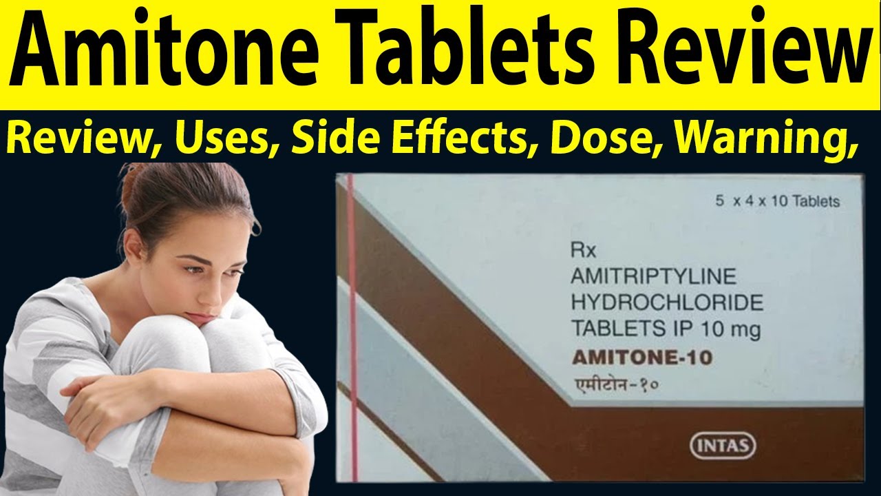 Amitone 10 mg tablets Amitriptyline HCL tablets ip 10mg kis kaam aati