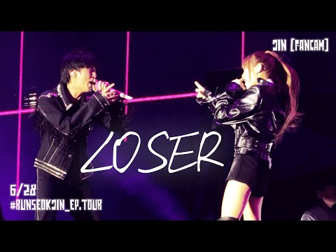 4K 250628 Loser Ft YENA RUNSEOKJIN EP TOUR 방탄소년단 진 최예나 직캠 