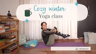 Cozy winter Yoga class | Feel good Yoga | 45 minutes