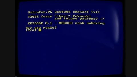 n00b Mega65 opening, powerup and first demos [English]