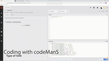 Codewars 8 kyu Type of Sum JavaScript