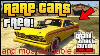 GTA 5  FREE SECRET RARE CARS LOCATIONS IN GTA ONLINE! RARE STORABLE CARS( MOST VALUABLE)