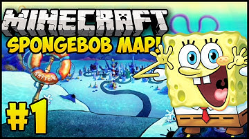Minecraft Maps: SPONGEBOB ADVENTURE MAP! - Episode 1 (Minecraft Bikini Bottom Map Let