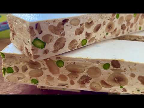 Torrone mit Honig und ohne Standmixer - Nougat selber machen es ist möglich