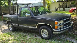 First Drive for my NEW TO ME 1994 Chevy OBS Truck! It has Wheels and Tires now! Plus Crazy Pajamas