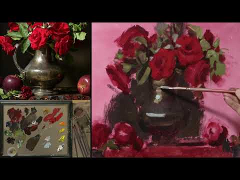 Preview of Painting Red Roses  with Elizabeth Robbins