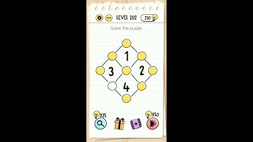 Brain Test Level 202 Solve the Puzzle Walkthrough.