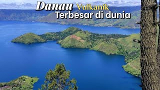 Danau Vulkanik Terbesar di Dunia | Drone view Danau Toba