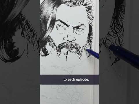 Watercolor Wednesday with Nick Offerman as Bill from The Last of Us mới 2023