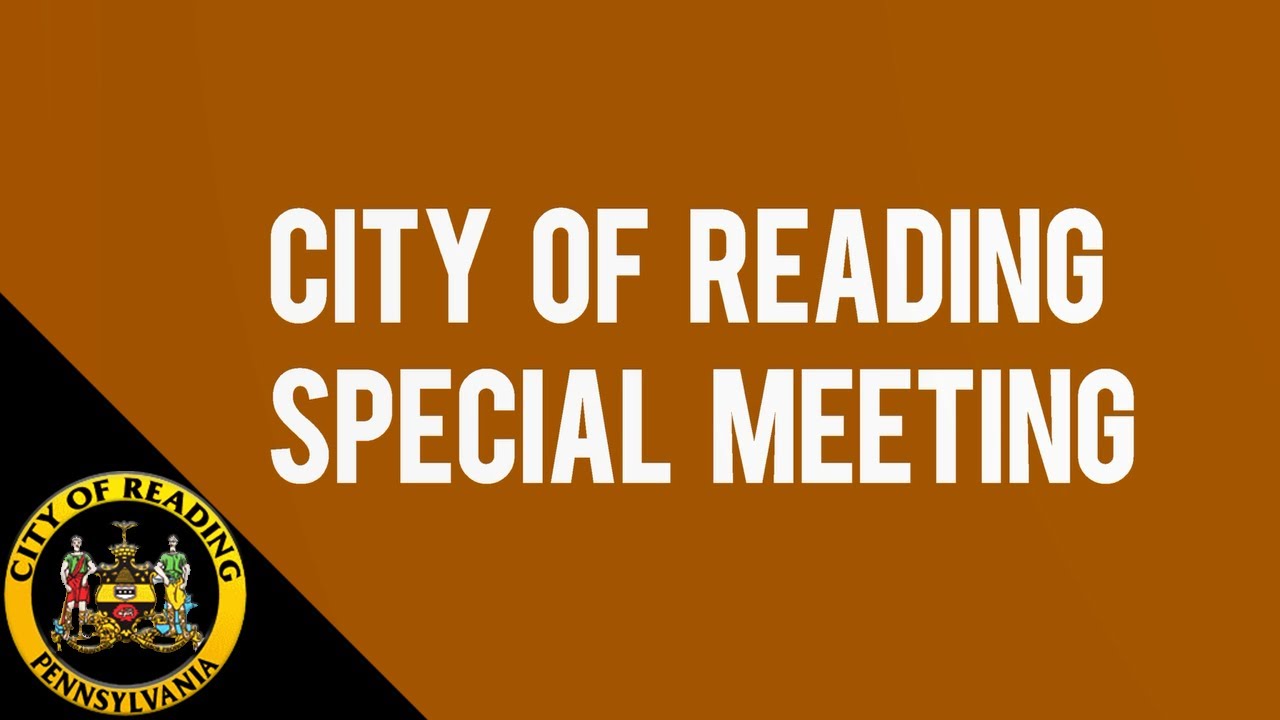 City of Reading City Council Special Meeting 121222 YouTube