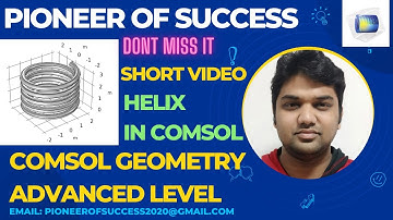 Helix and Torus in COMSOL Geometry #Helix #Torus #geometry #comsol #POS #research #engineering