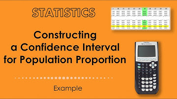 Constructing a Confidence Interval for Population Proportion. Example.