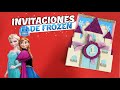 Como hacer una invitación de frozen para cumpleaños ✨