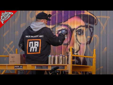 Spray-Painting Bobby Duke's Portrait