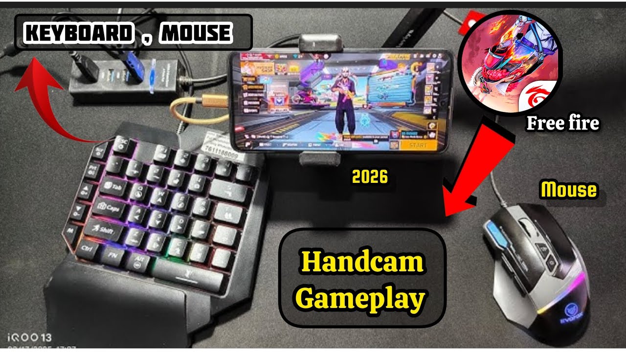 Handcam gameplay Keyboard & mouse free fire with gg mouse pro 🔥 - YouTube