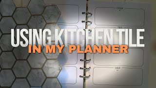 Tile In My Planner| Dollar Tree | High End Dupe | A5 6 Ring Binder Planner