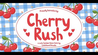 Cherry Rush: The Adorable Handwriting Font You Need screenshot 5