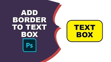 how to add border to text box in photoshop