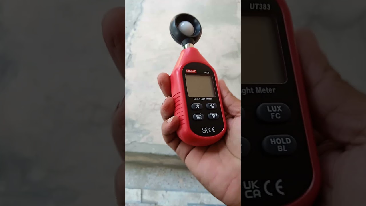 Lux meter for light power calculation