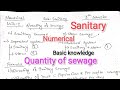 Quantity of sewage | NUMERICAL-1 | sanitary
