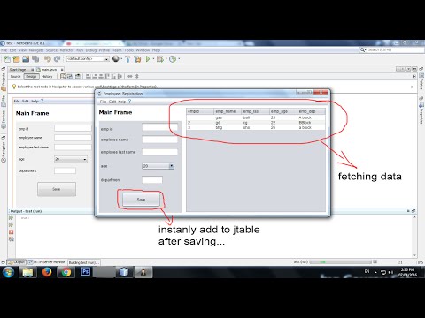 how to fetch or populate data from database to jframe or jtable [SOLVED]- java tutorial #14
