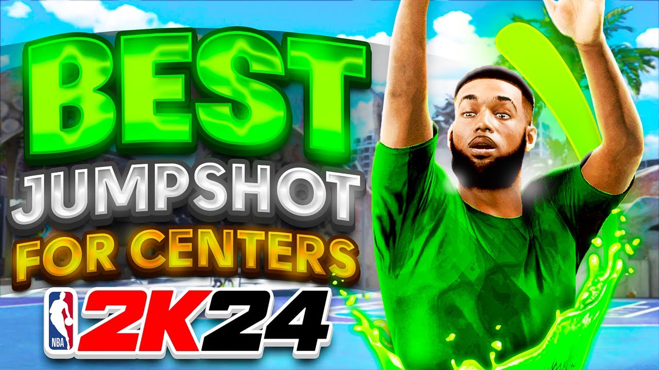 BEST JUMPSHOT FOR CENTERS in NBA 2K24! HIGHEST GREEN WINDOW 100