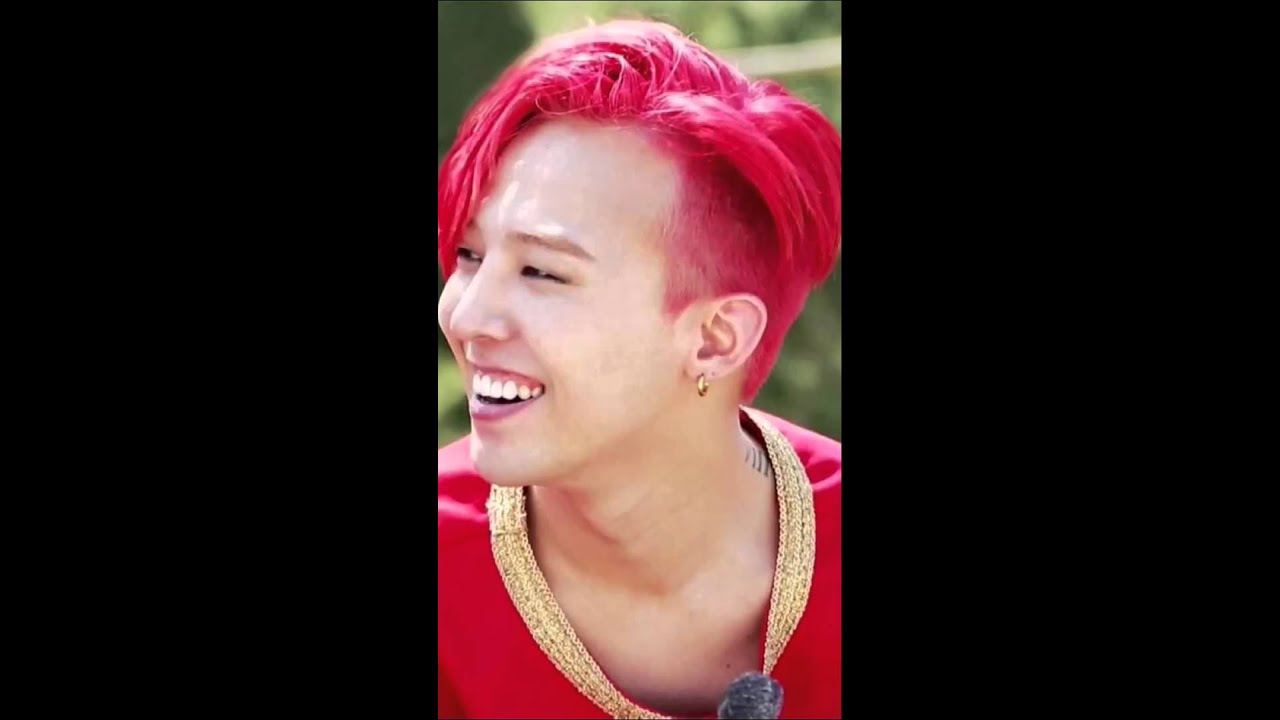 G-Dragon hairstyle GD ( BIGBANG ) redhair 2015 - YouTube