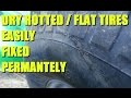 Fix Dry Rotted / Flat tires on Lawn Equipment ATVs