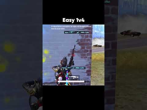 ⚡ Easy Squad Wipe! 1v4 BGMI Clutch BGMI #Shorts #Clutch #SoloVsSq