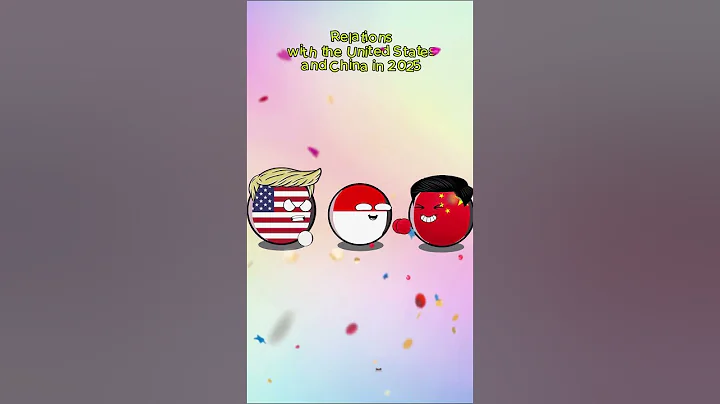 Countries with relations with the Us and China 2025  #countryballs #usa #china #relationship
