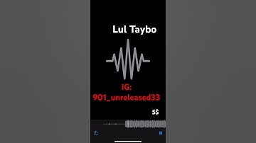 Lul Taybo - Party unreleased (snippet) DM to buy or trade #memphis