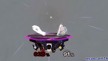 Super Smash Bros. Melee Crazy Mod Request: Ice Master Hand vs. Giant Peach