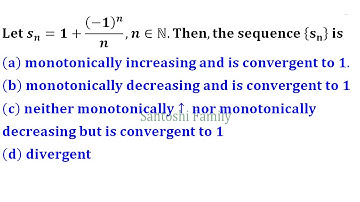 The University of Western Australia monotonic sequence iit jam 2020 real analysis