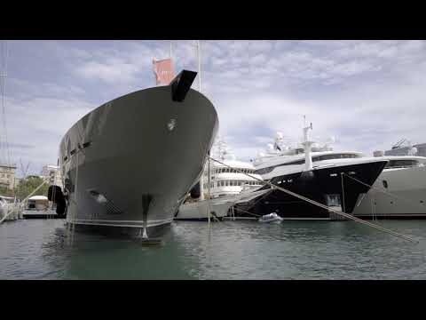 At the LYBRA Superyacht Show in Barcelona with Show Director Patrick Coote