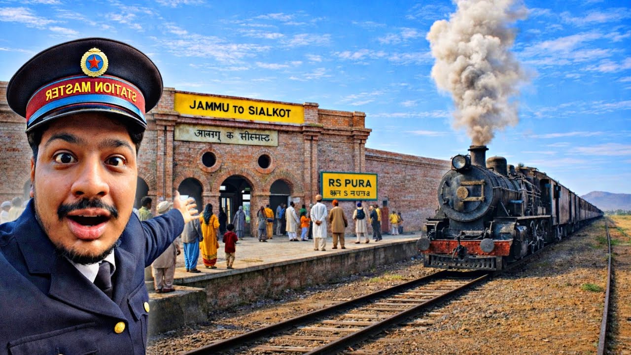 Jammu To Sialkot 1947 Train Stations || India Pakistan Train 