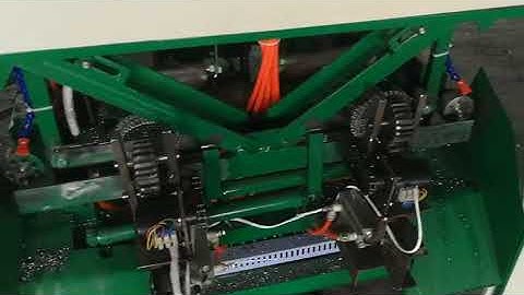 Fully automatic mesh scrubber making machine