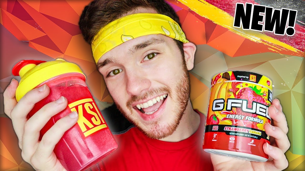 NEW GFuel Flavor KSI's Strawberry Banana Review! YouTube