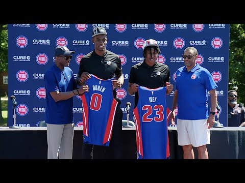 Pistons introduce Jaden Ivey and Jalen Duren: full press conference with first round draft picks