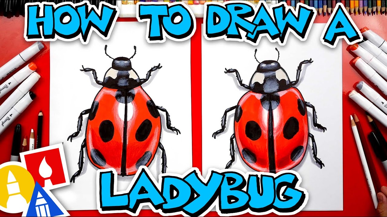 how to draw a ladybug for kids