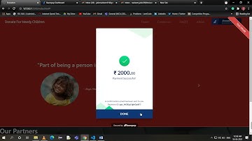 Payment Gateway Integration @ The Sparks Foundation