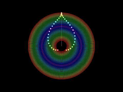 Pendulum Wave Symphony | 38 Orbits, 1 Mesmerizing Dance  #art #maths #school #physics #animation