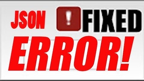 HOW TO FIX Unexpected token in JSON at position 192 THUMBNAIL FIX