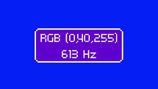 #66 RGB 0,40,255 ~ 613 Hz