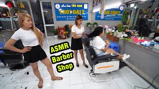 ASMR Massage Face &amp; Wash Hair in Vietnam Barber Shop for Girl 2020